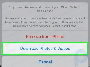 Como baixar fotos originais para o seu iPhone desativando a sincronização do iCloud