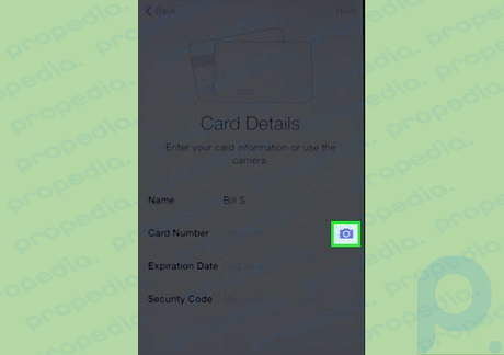 Step 5 Scan your card with your iPhone.