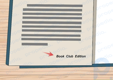 Schritt 2 Überprüfen Sie anhand des Schutzumschlags, ob es sich bei Ihrem Buch um eine „Book Club Edition“ handelt.
