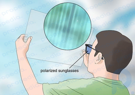 Paso 4 Busque manchas y líneas con gafas de sol polarizadas.