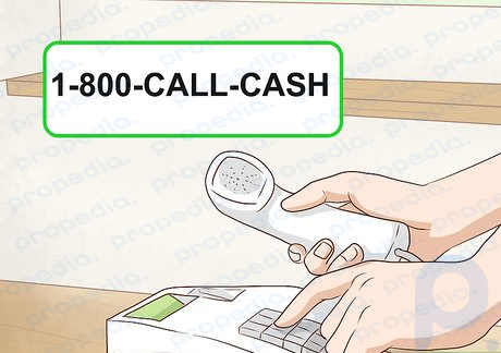 Step 1 Call 1-800-CALL-CASH from a phone in the U.S.