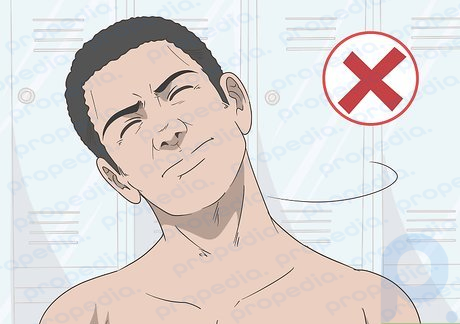 Step 4 Avoid rolling your neck to relieve pain.