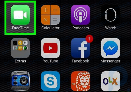 ステップ 1 iPhone ユーザーに FaceTime アプリを開くように依頼します。