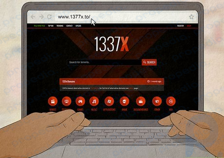 Passo 1 Visite um site rastreador de torrent.
