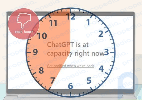 Paso 1 Evite usar ChatGPT durante las horas pico.