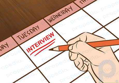 Paso 1 Programe una entrevista en un momento y lugar conveniente para el entrevistado.
