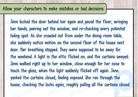 Step 3 Allow your characters to make mistakes or bad decisions.