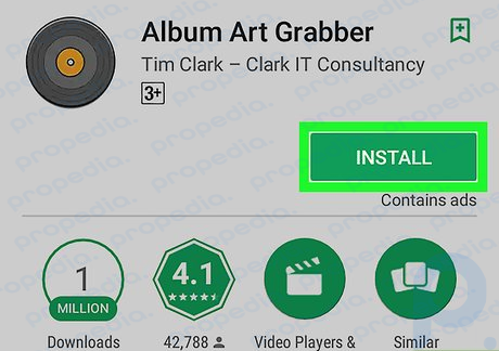Adım 1 Play Store'dan Albüm Resmi Grabber'ı yükleyin.