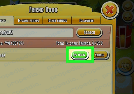 Schritt 5 Klicken Sie neben dem Namen auf „Als Freund hinzufügen“.