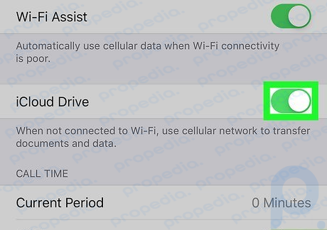 How to Allow iCloud to Use Cellular Data for Transfers on an iPhone