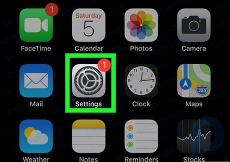 Étape 1 Ouvrez l'icône Paramètres de votre iPhone.