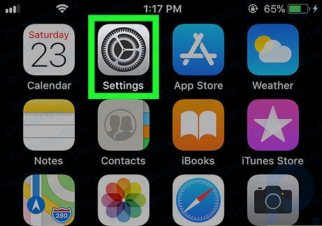 Adım 1 iPhone veya iPad'inizin Ayarlar simgesini açın.
