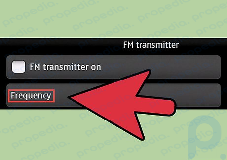 Étape 4 Choisissez une fréquence vide sur laquelle transmettre.