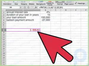 How to Calculate a Balloon Payment in Excel