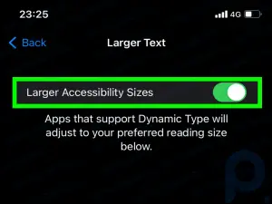 Como alterar a exibição do texto ou o tamanho da fonte no iOS Mail