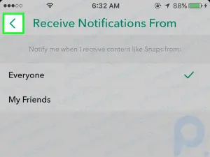 Cómo cambiar de quién recibes las notificaciones de Snapchat