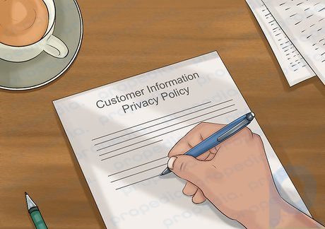 Adım 2 Bir müşteri bilgileri gizlilik politikası yazın.