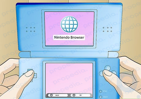 Step 3 Bring up your web browser in the Nintendo 3DS.