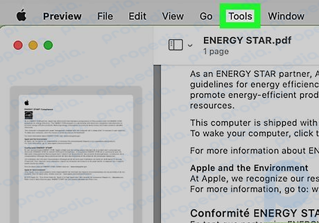 Step 2 Click the Tools menu.