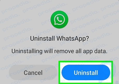 ステップ 2 Android で WhatsApp を削除して再インストールします。