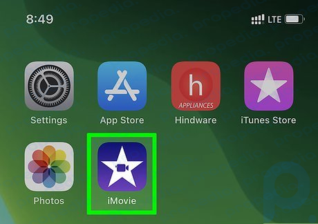Шаг 1. Откройте iMovie на своем iPhone или iPad.