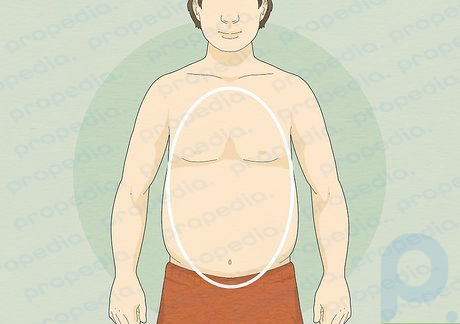 Schritt 2 Sie sind ein Oval, wenn Sie einen breiten Oberkörper mit schlankeren Schultern und Hüften haben.