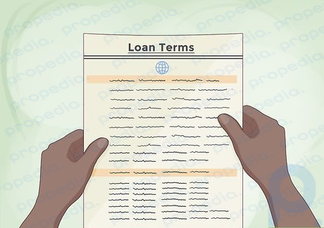 Paso 4 Comprenda los términos del préstamo.