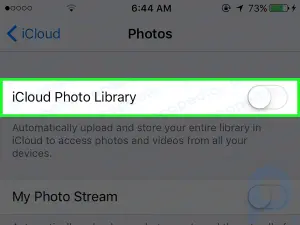 Como desativar os uploads automáticos do iCloud de toda a sua biblioteca de fotos em um iPhone