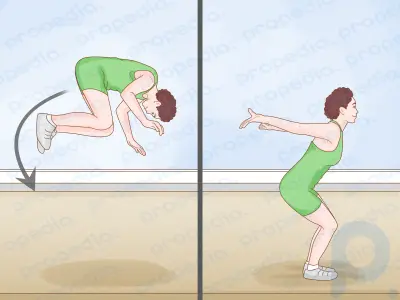 Como fazer um salto para trás a partir do chão
