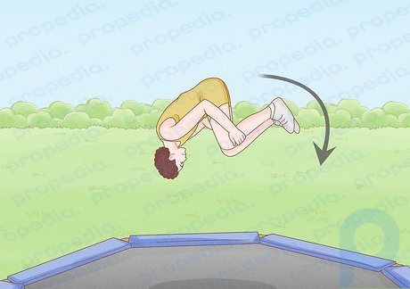 Step 4 Practice flipping on a trampoline.