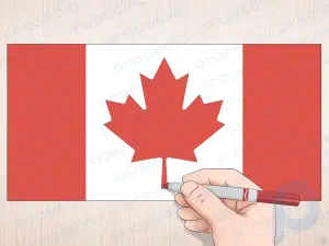 Comment dessiner le drapeau canadien