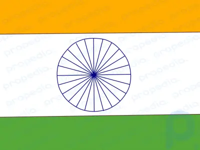 Как нарисовать индийский флаг
