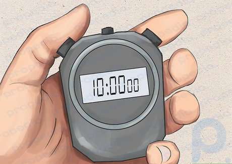 Étape 1 Si vous le souhaitez, vous pouvez régler votre minuterie sur 10 minutes.