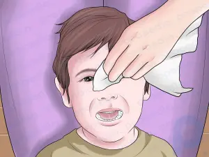 Wie man einem Baby oder Kind ganz einfach Augentropfen verabreicht