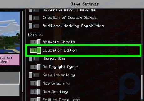 Minecraft-da Education Edition-ni qanday yoqish mumkin (Bedrock Edition)