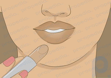Step 3 Layer 2 colors of nude lipstick to get fuller looking lips.