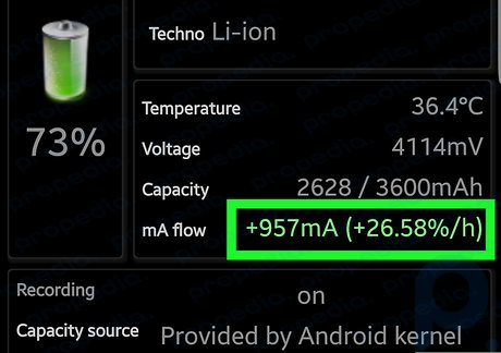 Step 4 Leave the device charging for about 10 minutes, and you will get a reading.