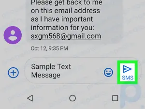 How to Forward a Text on Android