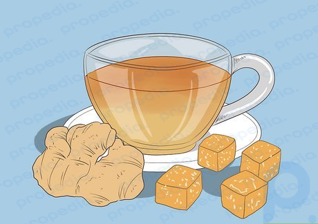 Step 4 Drink ginger tea.