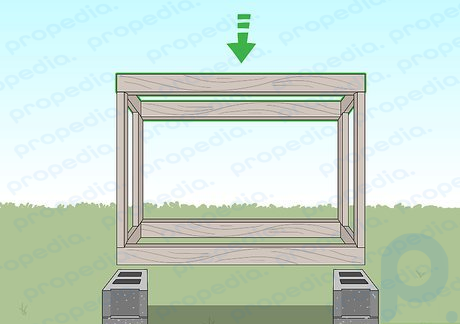 Step 10 Place the rack on concrete slabs or gravel.