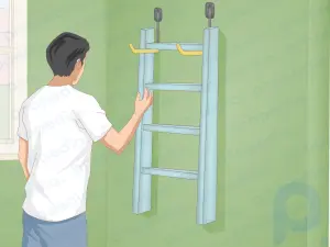 Как повесить лестницу на стену