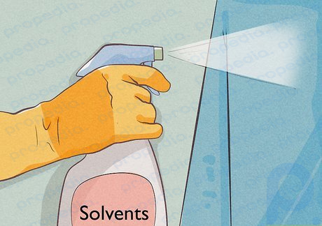 Dry cleaners use chemical solvents without water to clean garments.