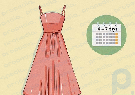 Step 4 Formal dresses: 4–7 days