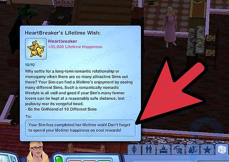 Step 2 Complete your Sim's lifetime wish without cheating!