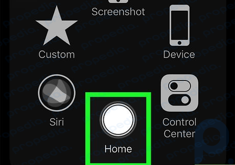 Étape 5 Appuyez sur le bouton Accueil.