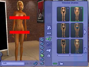 Wie man Sims in Sims 2 nackt macht