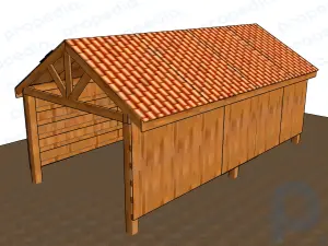 Как построить сарай на столбах