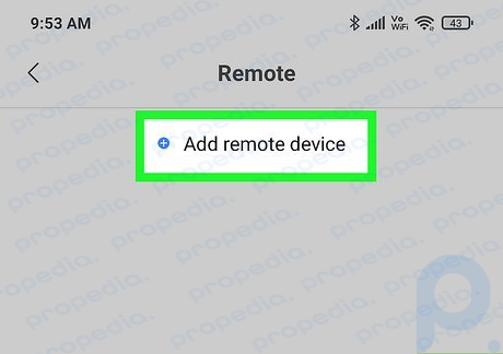 Paso 13 Toque Agregar dispositivo remoto.