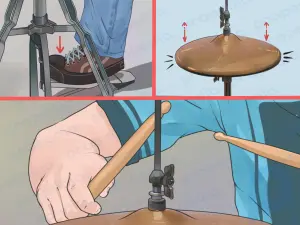 Wie man die Hi-Hat in einem Schlagzeug spielt