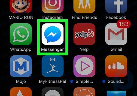 1-qadam iPhone yoki iPad-da Facebook Messenger-ni oching.